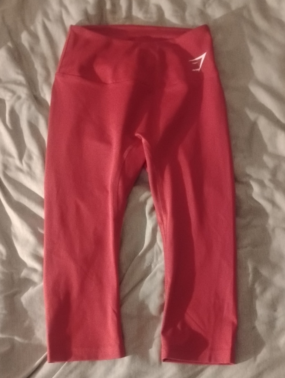 Gymshark Coral-Red High-Waist Active Leggings
